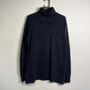 Navy Polo Ralph Lauren Turtleneck Knit Sweater Jumper Medium