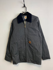 Reworked Grey Carhartt Jacket Men's Large