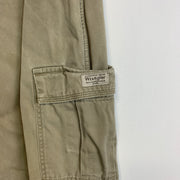 Khaki Wrangler Cargo Trousers W38