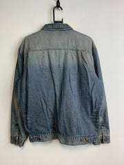 Blue Wrangler Denim Jacket Men's Large