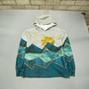 Multicolour Fleece Hoodie Men's Small