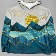 Multicolour Fleece Hoodie Men's Small