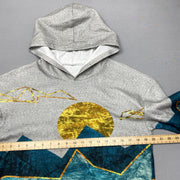 Multicolour Fleece Hoodie Men's Small