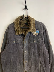 Grey Corduroy Jacket Men's Large