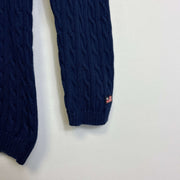 Navy Polo Jeans Ralph Lauren Knit Sweater Jumper Womens Small