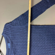 Navy Polo Jeans Ralph Lauren Knit Sweater Jumper Womens Small