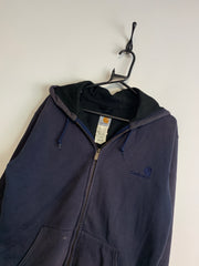 Navy Carhartt Zip-through Hoodie Men's Small