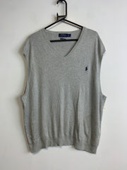 Grey Polo Ralph Lauren Vest Jumper Men's XXXL