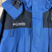 Columbia blue and black waterproof jacket men’s Xl