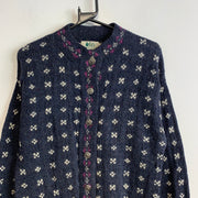 Vintage Navy Knitwear Cardigan Sweater Women's Small