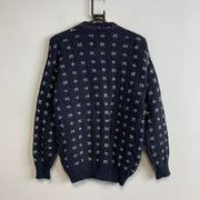 Vintage Navy Knitwear Cardigan Sweater Women's Small