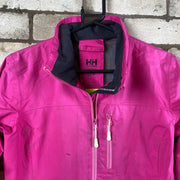 Helly Hansen pink waterproof jacket with zip pockets Woman’s S