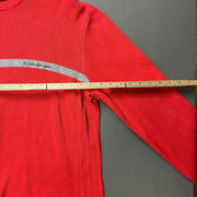 Red Calvin Klein Knit Sweater Jumper XL