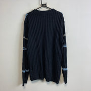 Bootleg Navy and Blue Boss Knitwear Sweater Women's XXL