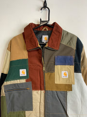 Reworked Multicolour Carhartt Workwear Jacket Men's Large