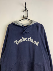 Navy Timberland Badge Hoodie Men's XL