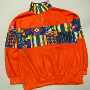 Multicolour Quarter zip Fleece Men's Large