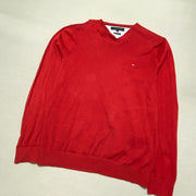 Red Tommy Hilfiger Jumper Women's Medium