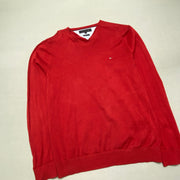 Red Tommy Hilfiger Jumper Women's Medium