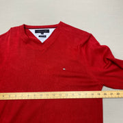 Red Tommy Hilfiger Jumper Women's Medium