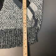 Grey and Black Knitwear Sweater Men's XXL