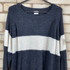 Columbia Navy and white striped crewneck sweater Men’s XL