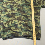 Green Camo Fleece Hoodie Men's Large