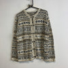 Beige Cardigan Sweater Men's Large