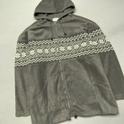 Grey Fleece Hoodie Men's Large