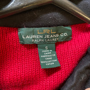 Ralph Lauren Red and black military style button down jacket Lauren Jeans Co Woman’s S