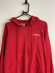 90s Red Adidas Hoodie Men's Medium