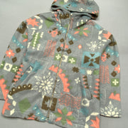 Multicolour Fleece Hoodie Men's Small