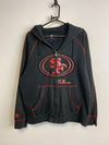 Black NFL 49ers Zip-up Hoodie Men's Large