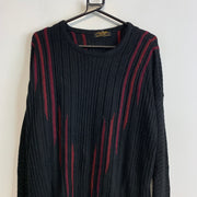 Black and Red Knitwear Sweater Men's XL