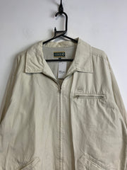 Cream White Workwear Jacket Men's XL