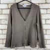 Calvin Klein Brown zip front cardigan sweater cardigan Woman’s XL