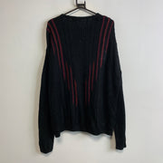 Black and Red Knitwear Sweater Men's XL