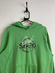 Green Quiksilver Logo Hoodie Men's Medium