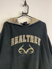 Black Realtree Logo Hoodie Men's XXL