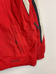 Red and White Columbia Raincoat Youth's XL