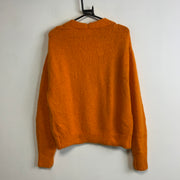 Orange Knitwear Cardigan Sweater Women's XS