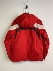 Red and White Columbia Raincoat Youth's XL