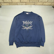 Vintage Navy Dallas Sweatshirt Men's Large