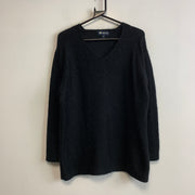 Black Knitwear Sweater Men's Medium