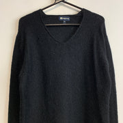 Black Knitwear Sweater Men's Medium