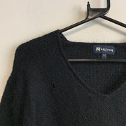 Black Knitwear Sweater Men's Medium