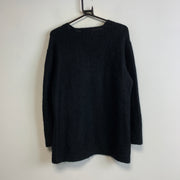 Black Knitwear Sweater Men's Medium