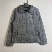 Grey North Face Light Puffer Jacket Womens Large