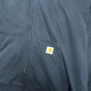 Navy Carhartt zip up Hoodie Men's 4XL