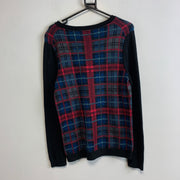 Black and Red Tommy Hilfiger Knitwear Sweater Women's Large